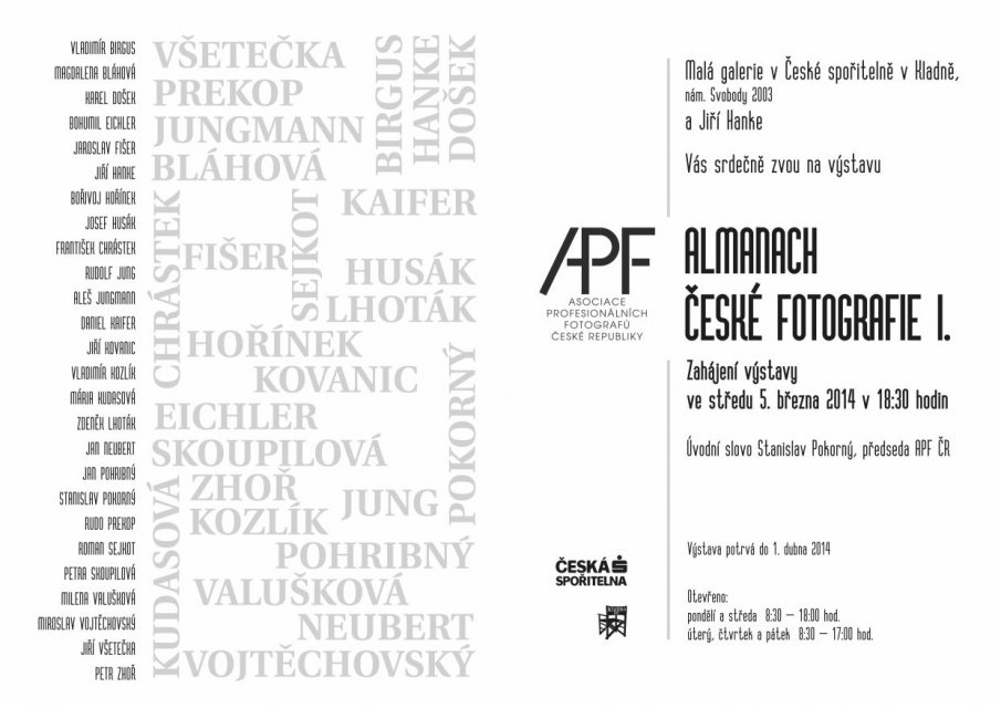 Výstava Almanach české fotografie I.