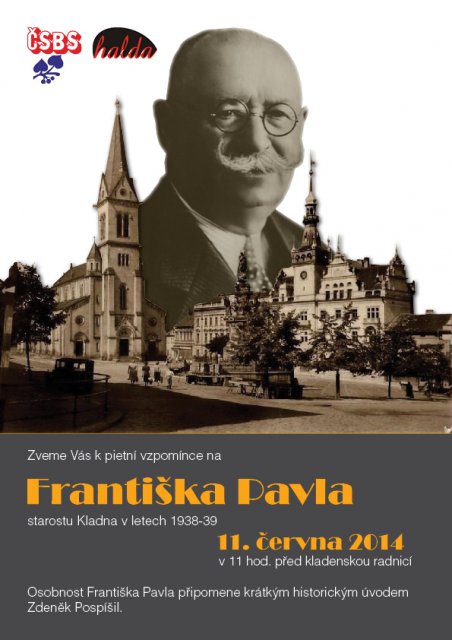 75. výročí od smrti Františka Pavla