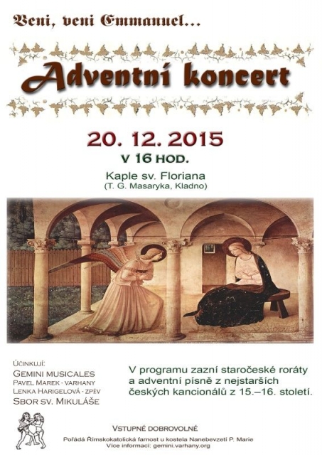 Adventní koncert s barokními rorátními písněmi a renesanční hudbou