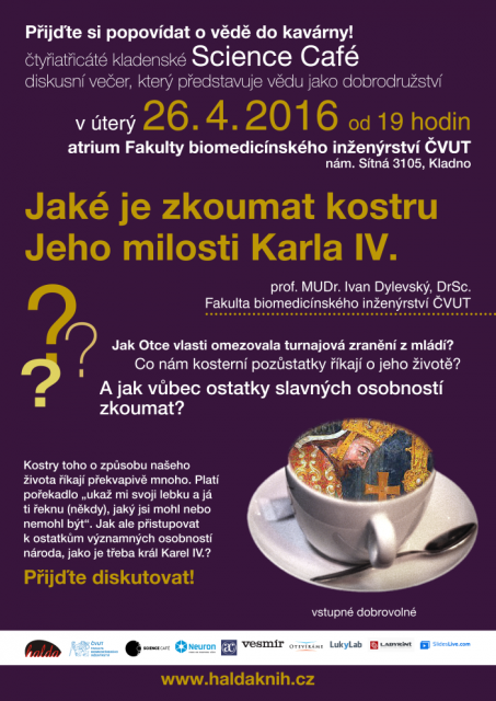 Science Café s Ivanem Dylevským o zkoumání ostatků Karla IV.