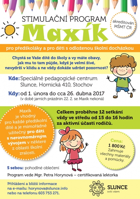Stimulační program Maxík pro předškolní děti