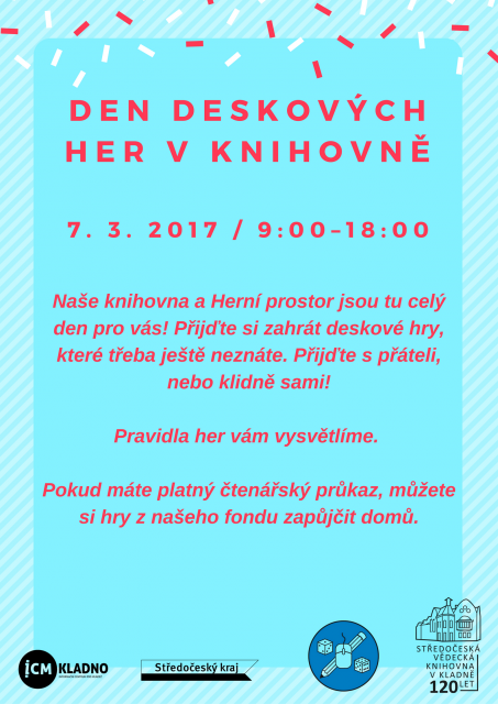 Den deskových her v knihovně