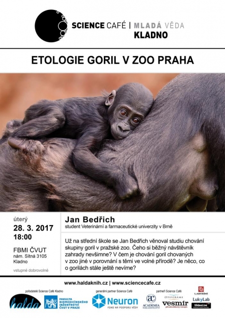 Science Café mladá věda: Etologie goril v Zoo Praha