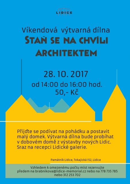 Víkendová výtvarná dílna - Staň se na chvíli architektem 