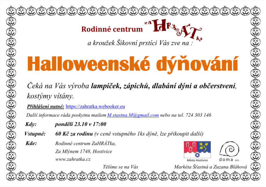 Halloweenské dýňování 