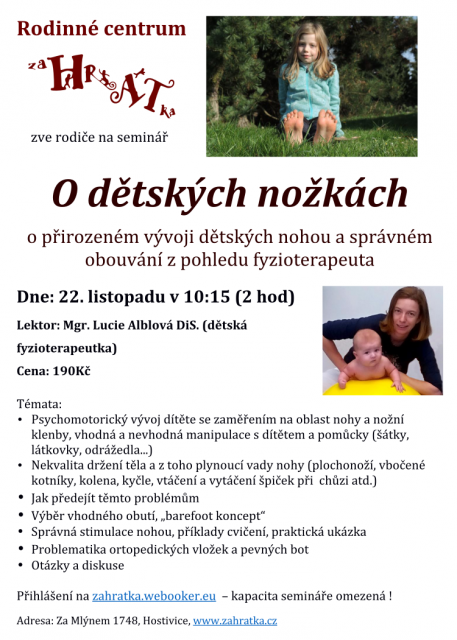 Seminář o dětských nožkách