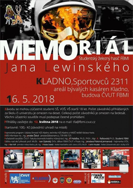 Memoriál Jana Lewinského - Studentský železný hasič ČVUT FBMI 2018