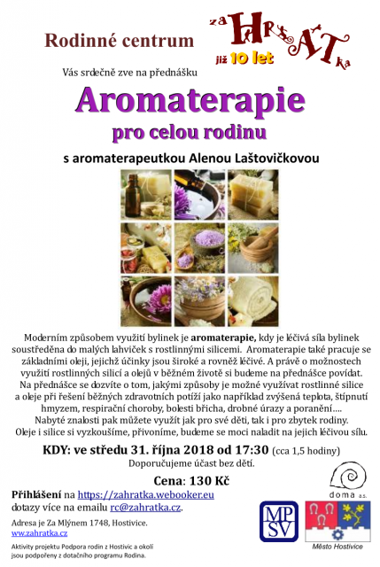 Aromaterapie pro celou rodinu-přednáška