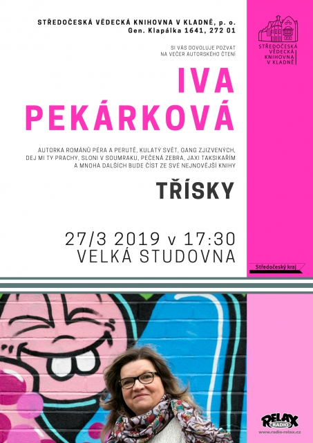 Iva Pekárková: Třísky - autorské čtení