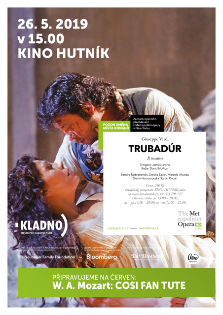 Giuseppe Verdi: Trubadúr - metropolitní opera v kině Hutník