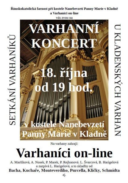 Varhaníci on-line - varhanní koncert